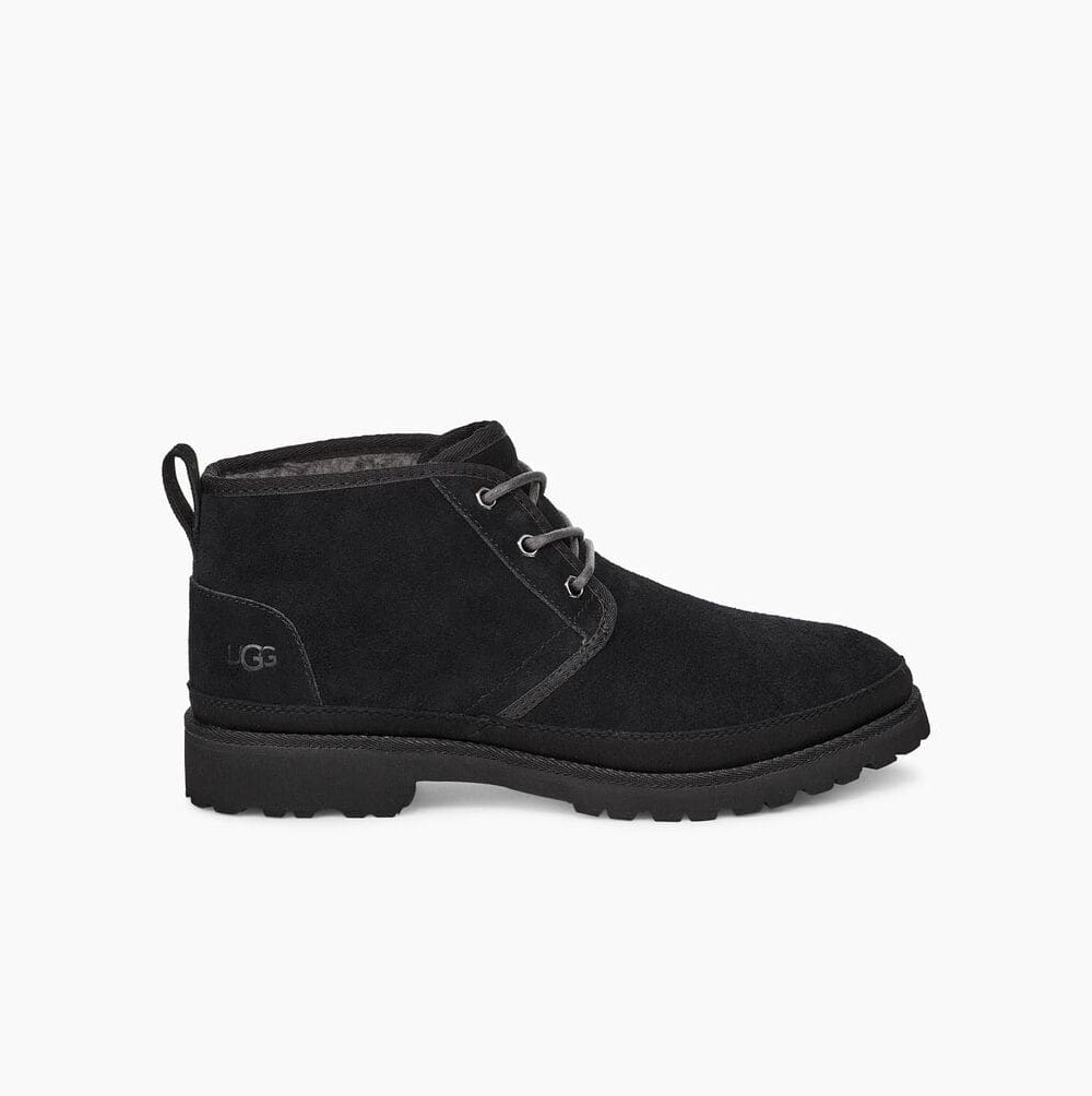 UGG Neuland Black Boots for Men (LMEZ91046)